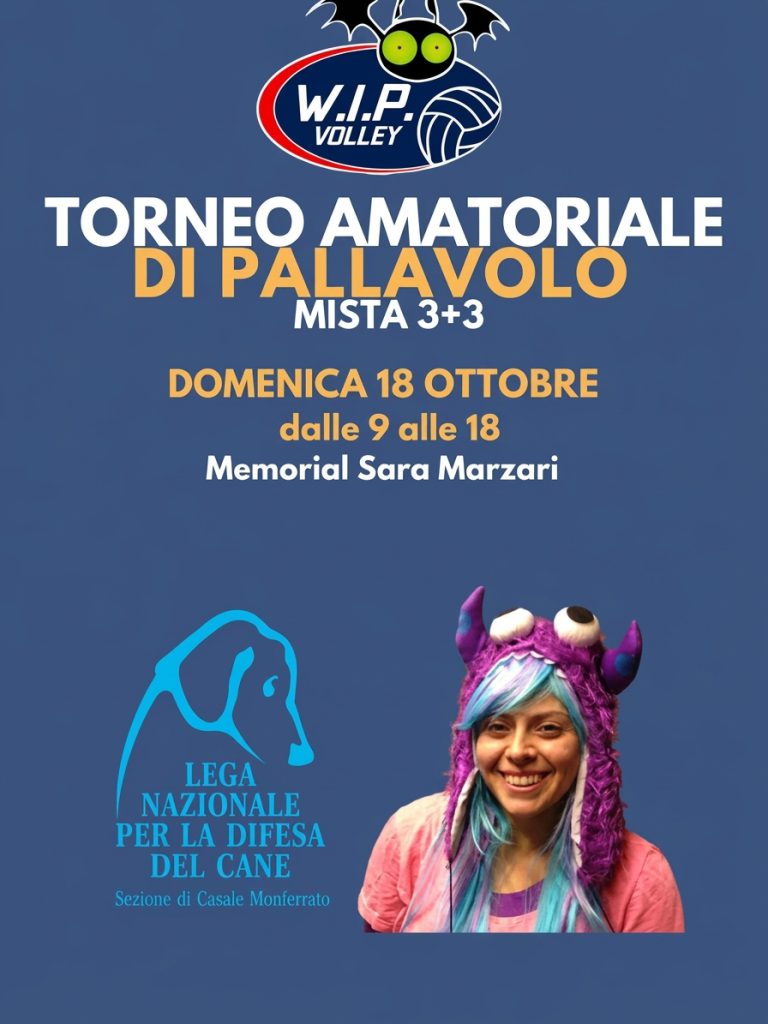 Torneo Amatoriale di Pallavolo W.I.P. Volley Sara Marzari Memorial